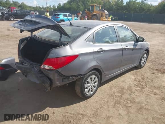 2017 Hyundai Accent SE with VIN KMHCT4AE0HU219904, listed as a IAAI auction lot 43356183 with 112,009 mi miles and . Bid and sale history available at DreamBid. Image 4.