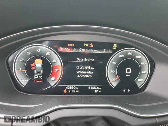 ✅ 2021 Audi SQ5 • VIN: WA134BFYXM2068952 • Lot: 51544055. Listed on Copart with 42,690 mi. Free auction sales archive from the USA and detailed vehicle history report at DreamBid. Image 9.