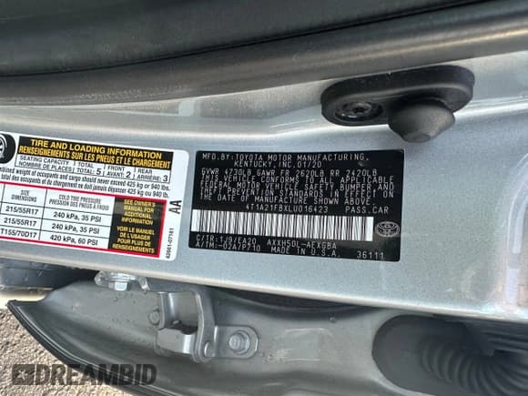 ✅ 2020 Toyota Avalon Hybrid XLE • VIN: 4T1A21FBXLU016423 • Лот: 88176295. Опубликован ранее на Copart с пробегом 25 476 миль. Бесплатный доступ к архиву аукционных продаж из США и подробный отчёт об истории автомобиля на DreamBid. Изображение 10.