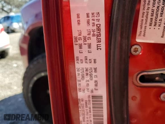 2009 Dodge 1500 SLT с VIN 1D3HV18T39S708440, выставлен на аукционе Copart как лот 82810064 с пробегом 173 792 миль миль и Списание • Salvage title. История ставок и продаж доступна на DreamBid. Изображение 12.