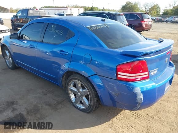 ✅ 2008 Dodge Avenger R/T • VIN: 1B3LC76MX8N163262 • Lot: 43350403. Listed on IAAI with 93,187 mi. Free auction sales archive from the USA and detailed vehicle history report at DreamBid. Image 3.