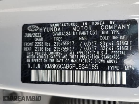 ✅ 2023 Hyundai Kona SEL • VIN: KM8K6CAB6PU934185 • Лот: 70499574. Опубликован ранее на Copart с пробегом 40 966 миль. Бесплатный доступ к архиву аукционных продаж из США и подробный отчёт об истории автомобиля на DreamBid. Изображение 13.