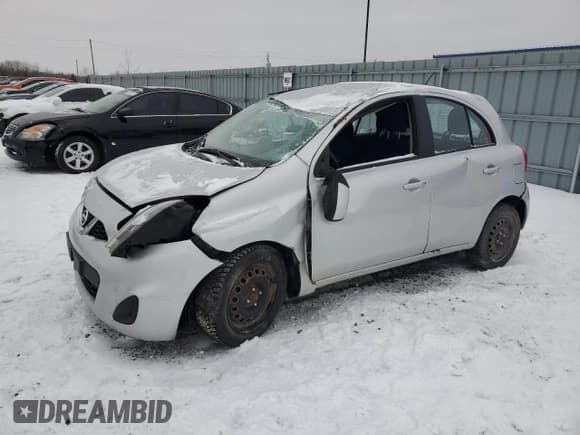 ✅ 2015 Nissan Micra S • VIN: 3N1CK3CP6FL249340 • Лот: 85708994. Опубликован ранее на Copart с пробегом 84 903 миль. Бесплатный доступ к архиву аукционных продаж из США и подробный отчёт об истории автомобиля на DreamBid. Изображение 1.