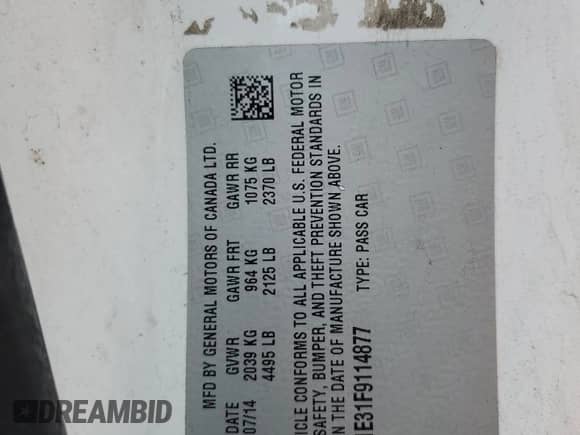 2015 Chevrolet Camaro LT z VIN 2G1FD1E31F9114877, wystawiony jako Copart lot #82428955 z przebiegiem 192 382 mil mil oraz Szkoda całkowita • Salvage title. Historia ofert i sprzedaży dostępna na DreamBid. Obrazek 12.