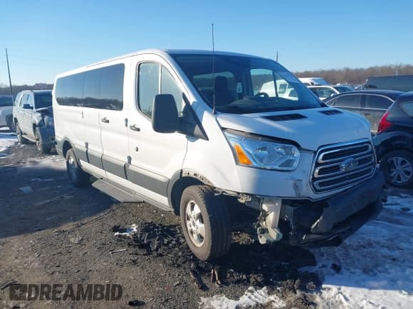 ✅ 2018 Ford Transit XL • VIN: 1FBZX2ZG1JKA16216 • Lot: 41306758. Listed on IAAI with 215,418 mi. Free auction sales archive from the USA and detailed vehicle history report at DreamBid. Image 1.
