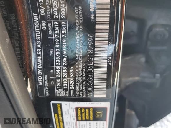 ✅ 2014 Mercedes-Benz GLK 350 • VIN: WDCGG8JB6EG187990 • Лот: 92357775. Опубликован ранее на Copart с пробегом 129 692 миль. Бесплатный доступ к архиву аукционных продаж из США и подробный отчёт об истории автомобиля на DreamBid. Изображение 13.