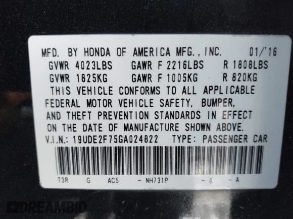 ✅ 2016 Acura ILX Premium • VIN: 19UDE2F75GA024822 • Lot: 43619885. Wystawiony na IAAI z przebiegiem 91 485 mil. Bezpłatny archiwum sprzedaży aukcyjnych z USA i szczegółowy raport historii pojazdu na DreamBid. Zdjęcie 9.