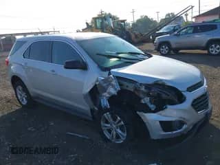 2017 Chevrolet Equinox LS with VIN 2GNALBEK4H1600819, listed as a IAAI auction lot 42980787 with 55,056 mi miles and . Bid and sale history available at DreamBid. Image 1.