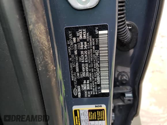 2023 Hyundai Ioniq 5 Limited z VIN KM8KRDAF0PU177462, wystawiony jako Copart lot #44861064 z przebiegiem 10 343 mil mil oraz . Historia ofert i sprzedaży dostępna na DreamBid. Obrazek 15.