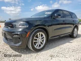 2021 Dodge Durango GT z VIN 1C4RDHDG6MC682677, wystawiony jako Copart lot #65647685 z przebiegiem Nie podano mil oraz Szkoda całkowita • Salvage title. Historia ofert i sprzedaży dostępna na DreamBid. Obrazek 1.