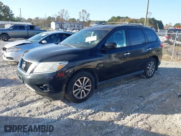 ✅ 2014 Nissan Pathfinder SV • VIN: 5N1AR2MN2EC624816 • Лот: 43680351. Опубликован ранее на IAAI с пробегом 169 307 миль. Бесплатный доступ к архиву аукционных продаж из США и подробный отчёт об истории автомобиля на DreamBid. Изображение 2.