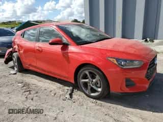2019 Hyundai Veloster 2.0 z VIN KMHTG6AF3KU014500, wystawiony jako Copart lot #80042384 z przebiegiem 31 500 mil mil oraz Nie do naprawy • Non repairable. Historia ofert i sprzedaży dostępna na DreamBid. Obrazek 4.