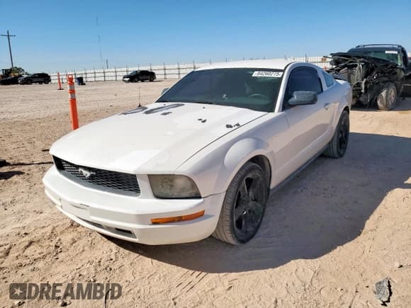 ✅ 2007 Ford Mustang Deluxe • VIN: 1ZVFT80N875288095 • Lot: 84260275. Listed on Copart with 93,204 mi. Free auction sales archive from the USA and detailed vehicle history report at DreamBid. Image 1.