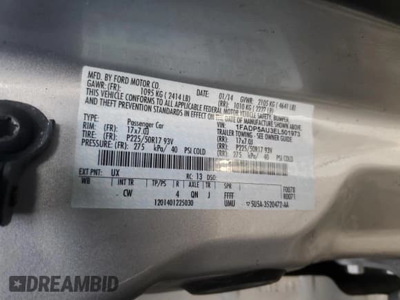 ✅ 2014 Ford C-Max SE • VIN: 1FADP5AU3EL501973 • Лот: 48695315. Опубликован ранее на Copart с пробегом 146 644 миль. Бесплатный доступ к архиву аукционных продаж из США и подробный отчёт об истории автомобиля на DreamBid. Изображение 12.