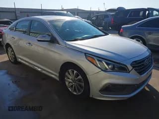 ✅ 2017 Hyundai Sonata Sport • VIN: 5NPE34AF9HH441521 • Лот: 43338565. Опубликован ранее на IAAI с пробегом 160 875 миль. Бесплатный доступ к архиву аукционных продаж из США и подробный отчёт об истории автомобиля на DreamBid. Изображение 1.