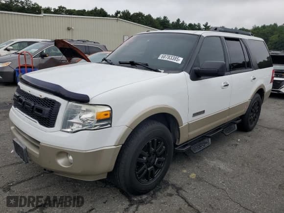✅ 2007 Ford Expedition Eddie Bauer • VIN: 1FMFU18547LA37304 • Lot: 68783385. Wystawiony na Copart z przebiegiem 133 421 mil. Bezpłatny archiwum sprzedaży aukcyjnych z USA i szczegółowy raport historii pojazdu na DreamBid. Zdjęcie 1.