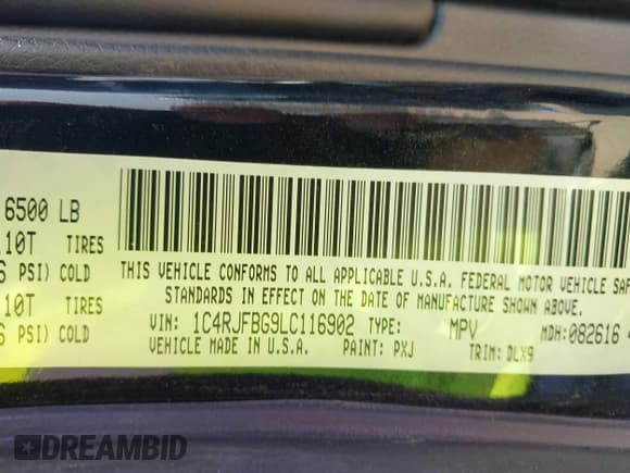 ✅ 2020 Jeep Grand Cherokee Limited • VIN: 1C4RJFBG9LC116902 • Лот: 43186724. Опубликован ранее на IAAI с пробегом 116 733 миль. Бесплатный доступ к архиву аукционных продаж из США и подробный отчёт об истории автомобиля на DreamBid. Изображение 9.