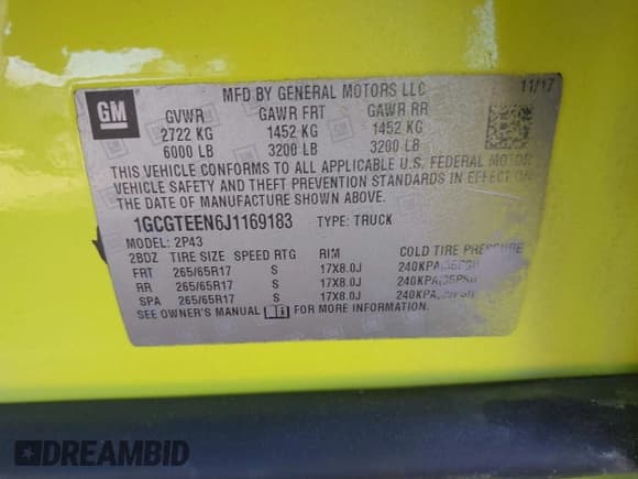 ✅ 2018 Chevrolet Colorado 4WD ZR2 • VIN: 1GCGTEEN6J1169183 • Лот: 43858383. Опубликован ранее на IAAI с пробегом 78 506 миль. Бесплатный доступ к архиву аукционных продаж из США и подробный отчёт об истории автомобиля на DreamBid. Изображение 9.