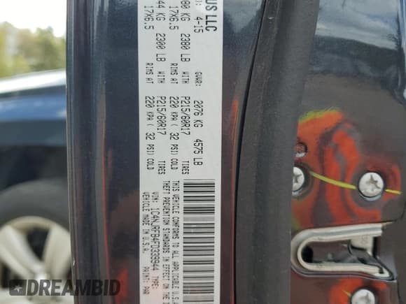 ✅ 2015 Jeep Patriot Latitude • VIN: 1C4NJRFB4FD339944 • Lot: 55664735. Wystawiony na Copart z przebiegiem 84 017 mil. Bezpłatny archiwum sprzedaży aukcyjnych z USA i szczegółowy raport historii pojazdu na DreamBid. Zdjęcie 13.