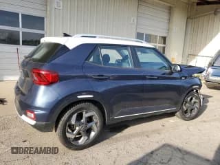 ✅ 2020 Hyundai Venue Denim • VIN: KMHRC8A34LU040791 • Lot: 77975134. Listed on Copart with 64,673 mi. Free auction sales archive from the USA and detailed vehicle history report at DreamBid. Image 3.