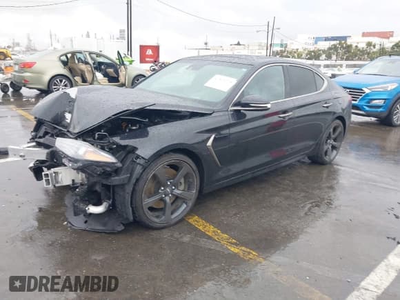 ✅ 2020 Genesis G70 2.0T • VIN: KMTG44LAXLU056055 • Лот: 41568738. Опубликован ранее на IAAI с пробегом 45 602 миль. Бесплатный доступ к архиву аукционных продаж из США и подробный отчёт об истории автомобиля на DreamBid. Изображение 2.