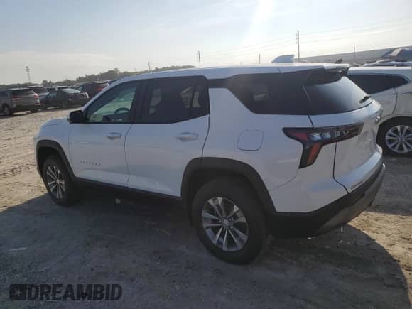 2025 Chevrolet Equinox FWD LT с VIN 3GNAXHEG4SL310301, выставлен на аукционе Copart как лот 61491535 с пробегом 1 333 миль миль и Списание • Salvage title. История ставок и продаж доступна на DreamBid. Изображение 2.