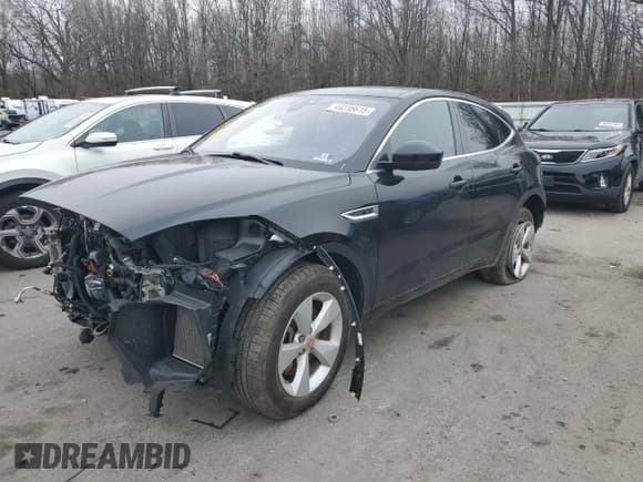 ✅ 2018 Jaguar E-Pace R-Dynamic S • VIN: SADFT2GX5J1Z32484 • Lot: 44236615. Wystawiony na Copart z przebiegiem 49 029 mil. Bezpłatny archiwum sprzedaży aukcyjnych z USA i szczegółowy raport historii pojazdu na DreamBid. Zdjęcie 1.