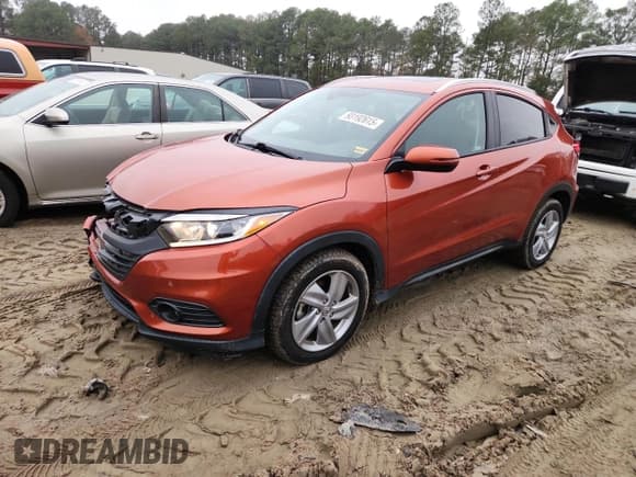 ✅ 2020 Honda HR-V EX • VIN: 3CZRU6H52LM706655 • Лот: 93192615. Опубликован ранее на Copart с пробегом 64 823 миль. Бесплатный доступ к архиву аукционных продаж из США и подробный отчёт об истории автомобиля на DreamBid. Изображение 1.