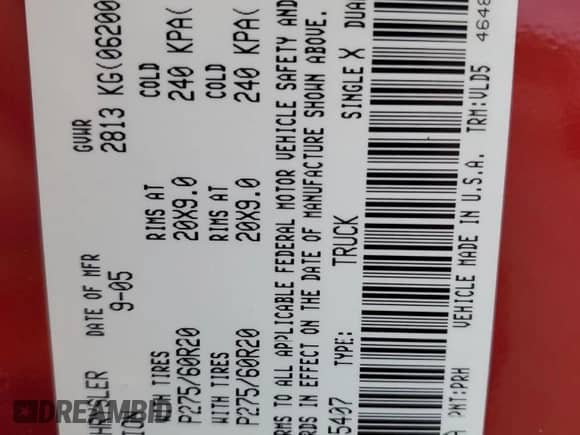 ✅ 2006 Dodge 1500 ST • VIN: 1D7HA16216J115407 • Лот: 52594885. Размещён на Copart с пробегом 24 045 миль миль. Получите бесплатный доступ к архиву аукционных продаж из США и посмотрите подробный отчёт об истории автомобиля на DreamBid. Изображение 12.