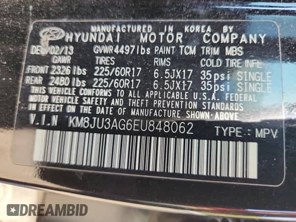 2014 Hyundai Tucson SE z VIN KM8JU3AG6EU848062, wystawiony jako Copart lot #85165175 z przebiegiem 88 127 mil mil oraz Czysty tytuł • Clean title. Historia ofert i sprzedaży dostępna na DreamBid. Obrazek 12.