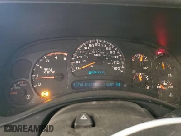 2005 Chevrolet Silverado 2500HD LT with VIN 1GCHK23275F806945, listed as a Copart auction lot 59150485 with 310,657 mi miles and Salvage title. Bid and sale history available at DreamBid. Image 9.