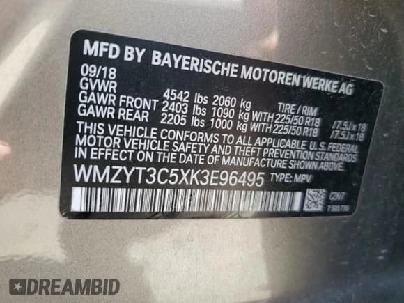 ✅ 2019 MINI Countryman Cooper S • VIN: WMZYT3C5XK3E96495 • Lot: 66739275. Listed on Copart with 62,002 mi. Free auction sales archive from the USA and detailed vehicle history report at DreamBid. Image 13.