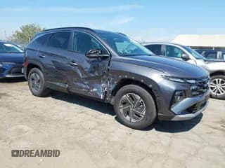 ✅ 2025 Hyundai Tucson Blue • VIN: KM8JBDD17SU346448 • Lot: 42939235. Wystawiony na IAAI z przebiegiem 3 124 mil. Bezpłatny archiwum sprzedaży aukcyjnych z USA i szczegółowy raport historii pojazdu na DreamBid. Zdjęcie 1.