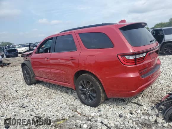 2021 Dodge Durango GT Plus with VIN 1C4RDJDG9MC837276, listed as a Copart auction lot 81625465 with 61,601 mi miles and Salvage title. Bid and sale history available at DreamBid. Image 2.