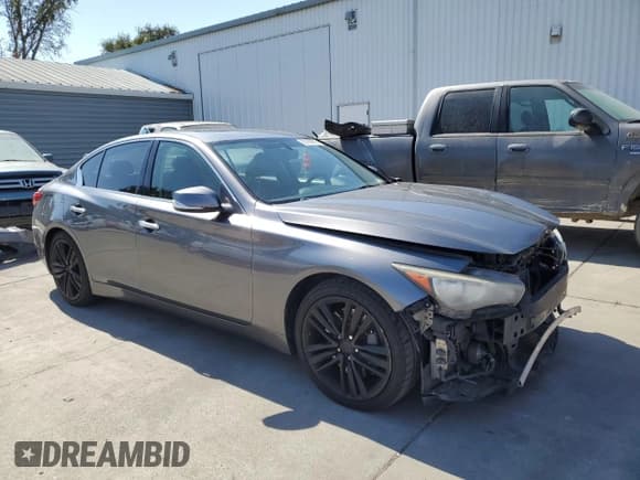 ✅ 2014 Infiniti Q50 Hybrid Premium • VIN: JN1AV7AP6EM690303 • Lot: 82169095. Listed on Copart with 139,620 mi. Free auction sales archive from the USA and detailed vehicle history report at DreamBid. Image 4.