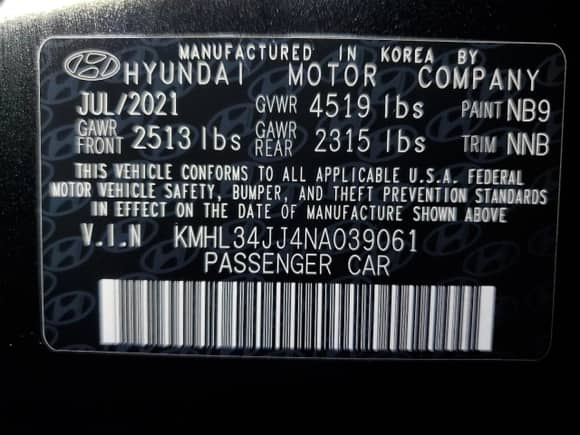 2022 Hyundai Sonata SEL with VIN KMHL34JJ4NA039061, listed as a Copart auction lot 70558845 with 117,623 mi miles and Clean title. Bid and sale history available at DreamBid. Image 12.