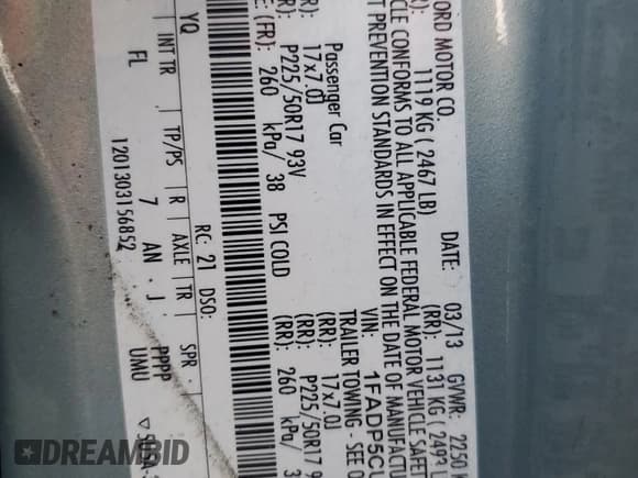 ✅ 2013 Ford C-Max SEL • VIN: 1FADP5CU9DL530261 • Lot: 86694455. Wystawiony na Copart z przebiegiem 181 562 mil. Bezpłatny archiwum sprzedaży aukcyjnych z USA i szczegółowy raport historii pojazdu na DreamBid. Zdjęcie 12.