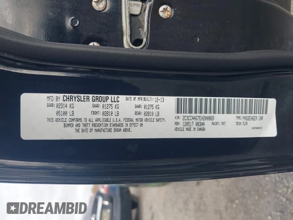 ✅ 2014 Chrysler 300 Uptown Edition • VIN: 2C3CCAAG7EH200869 • Лот: 43549692. Опубликован ранее на IAAI с пробегом 184 664 миль. Бесплатный доступ к архиву аукционных продаж из США и подробный отчёт об истории автомобиля на DreamBid. Изображение 9.