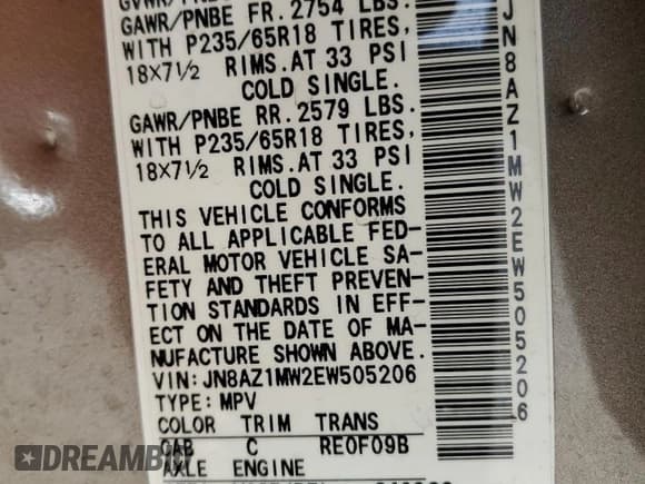 ✅ 2014 Nissan Murano SL • VIN: JN8AZ1MW2EW505206 • Lot: 91610845. Listed on Copart with 37,181 mi. Free auction sales archive from the USA and detailed vehicle history report at DreamBid. Image 13.