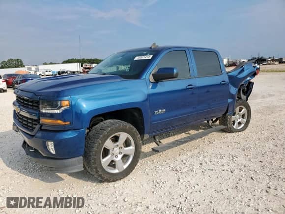 2017 Chevrolet Silverado 1500 LT с VIN 3GCPCREC6HG470800, выставлен на аукционе Copart как лот 70551415 с пробегом 58 418 миль миль и Списание • Salvage title. История ставок и продаж доступна на DreamBid. Изображение 1.