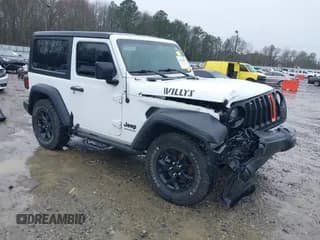 ✅ 2020 Jeep Wrangler Willys • VIN: 1C4GJXAG2LW215543 • Lot: 41764944. Listed on IAAI with 66,217 mi. Free auction sales archive from the USA and detailed vehicle history report at DreamBid. Image 1.