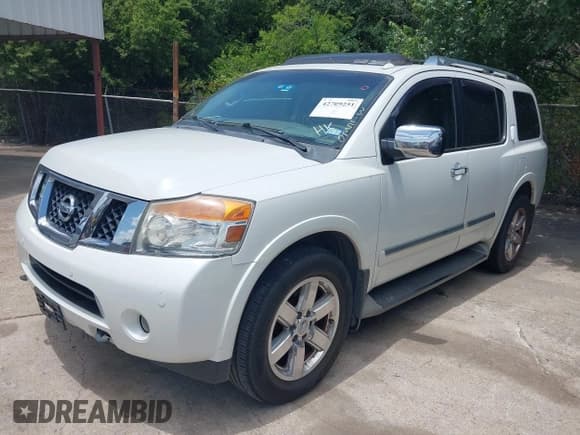 ✅ 2013 Nissan Armada Platinum • VIN: 5N1BA0NF8DN606220 • Lot: 42709251. Listed on IAAI with 119,891 mi. Free auction sales archive from the USA and detailed vehicle history report at DreamBid. Image 2.