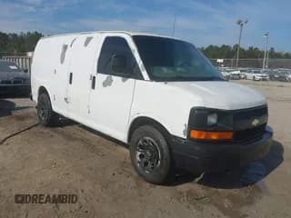 ✅ 2009 Chevrolet Express Cargo • VIN: 1GCFG15X491103415 • Lot: 43588282. Listed on IAAI with 324,229 mi. Free auction sales archive from the USA and detailed vehicle history report at DreamBid. Image 1.