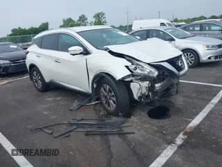 2015 Nissan Murano SL with VIN 5N1AZ2MG1FN259858, listed as a IAAI auction lot 42439942 with 150,418 mi miles and . Bid and sale history available at DreamBid. Image 1.