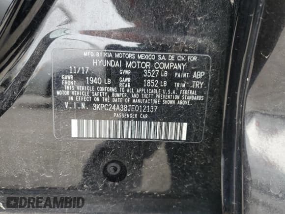 ✅ 2018 Hyundai Accent SE • VIN: 3KPC24A38JE012137 • Лот: 52497675. Опубликован ранее на Copart с пробегом 93 392 миль. Бесплатный доступ к архиву аукционных продаж из США и подробный отчёт об истории автомобиля на DreamBid. Изображение 14.