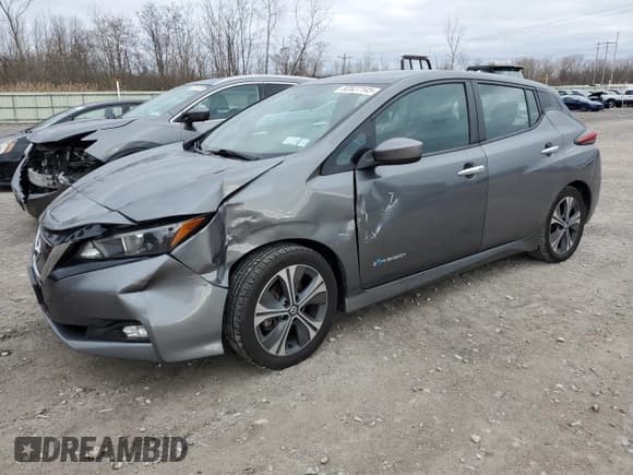 ✅ 2019 Nissan LEAF SL • VIN: 1N4AZ1CP4KC312581 • Лот: 92827145. Опубликован ранее на Copart с пробегом 49 400 миль. Бесплатный доступ к архиву аукционных продаж из США и подробный отчёт об истории автомобиля на DreamBid. Изображение 1.