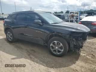 2024 Chevrolet Blazer LT with VIN 3GNKBCR4XRS180398, listed as a Copart auction lot 60435924 with Not provided miles and Salvage title. Bid and sale history available at DreamBid. Image 4.