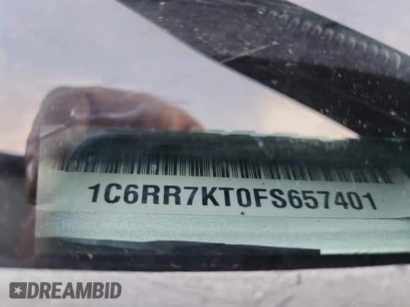 ✅ 2015 Ram 1500 Express • VIN: 1C6RR7KT0FS657401 • Lot: 92801905. Listed on Copart with 171,636 mi. Free auction sales archive from the USA and detailed vehicle history report at DreamBid. Image 13.