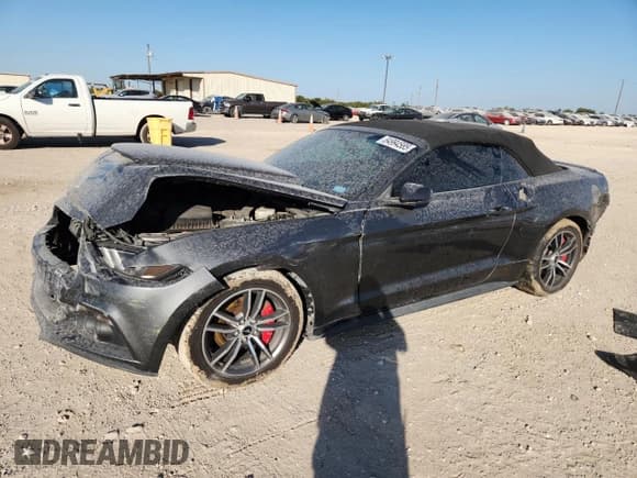 ✅ 2016 Ford Mustang EcoBoost Premium • VIN: 1FATP8UH8G5308043 • Lot: 84994585. Listed on Copart with 104,590 mi. Free auction sales archive from the USA and detailed vehicle history report at DreamBid. Image 1.