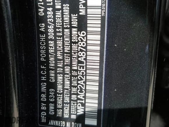 ✅ 2014 Porsche Cayenne Turbo • VIN: WP1AC2A25ELA87826 • Lot: 49176355. Listed on Copart with 171,006 mi. Free auction sales archive from the USA and detailed vehicle history report at DreamBid. Image 13.